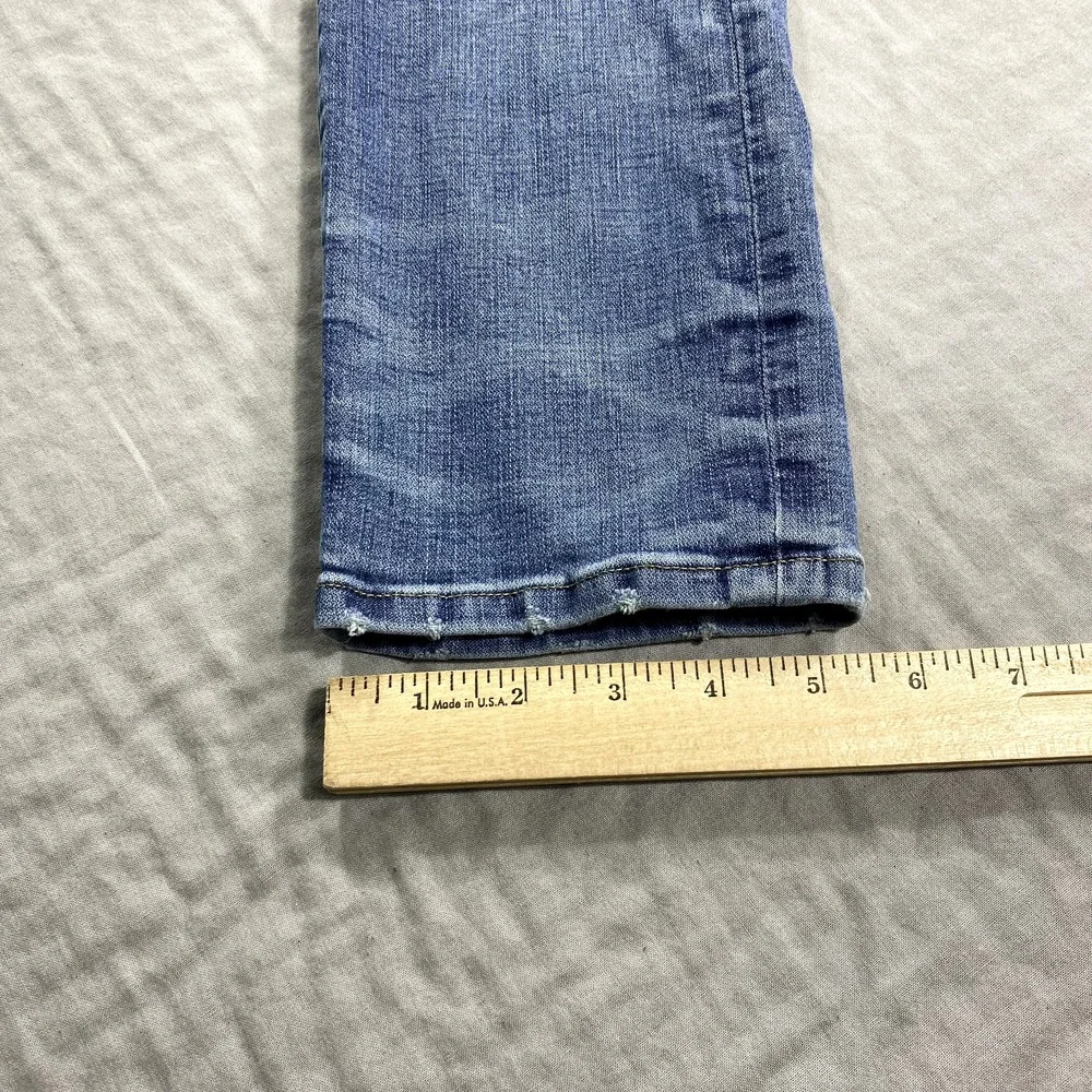 American Eagle Jeans Mens 30x33 Blue Denim Slim Extreme Flex Skinny Distressed ^